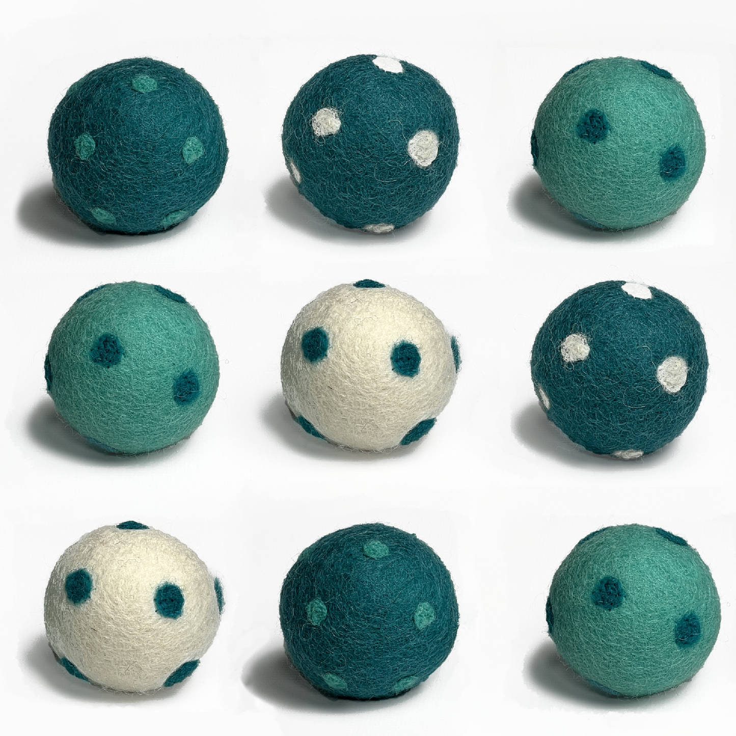 Cat Chaser Toys: Small 5cm Felt Balls (set of 3)