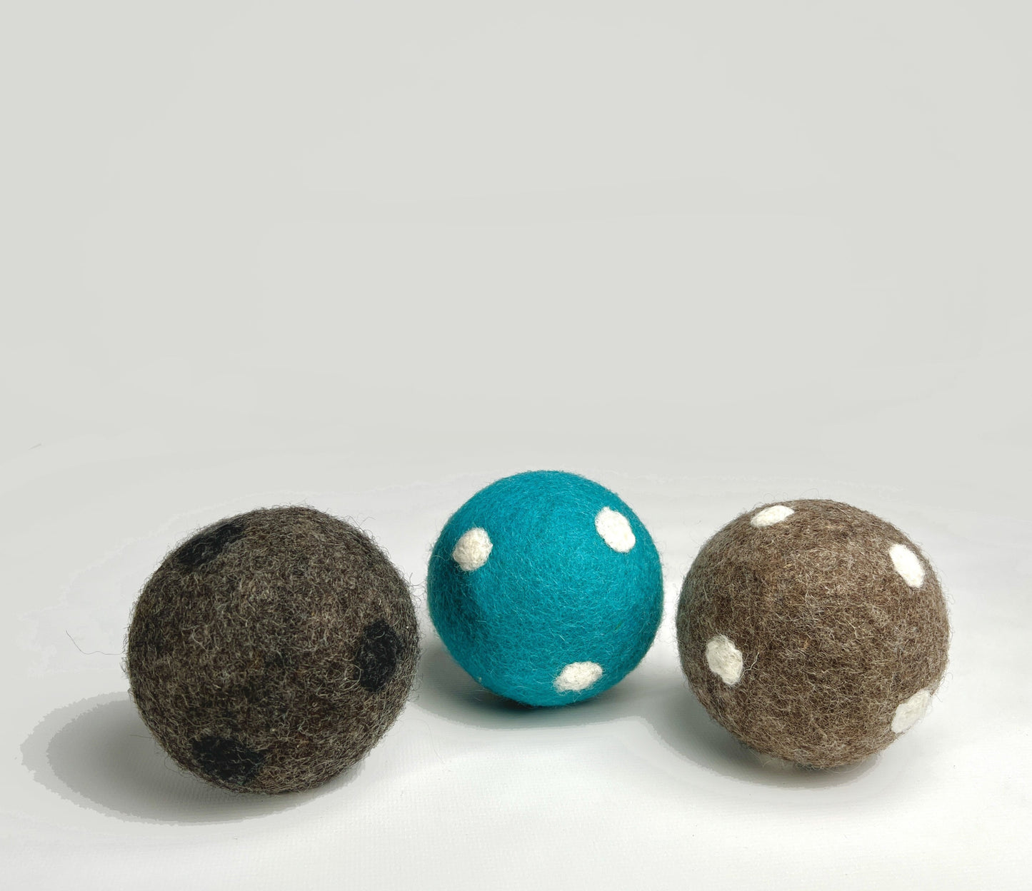 Dog Toys: Large 8cm Felt Balls (set of 2)