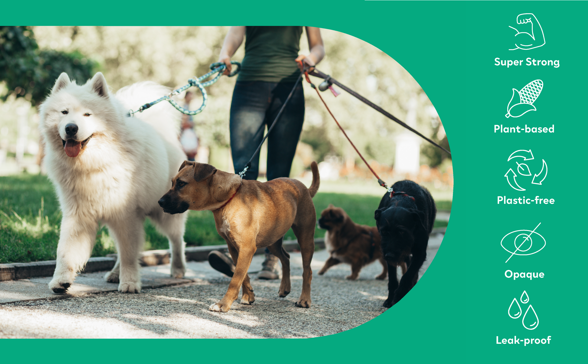 large dog poop bags. Dog Walking, Large Dogs,  Furbubba Dog Poop Bags Super Strong, Plant-based, Plastic-free, Opaque Black, Leak-Proof. best dog poop bags. oh crap dog bags.